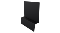 Планка стартовая фальц 135x30x55 мм, 9005 черный янтарь стальной бархат
