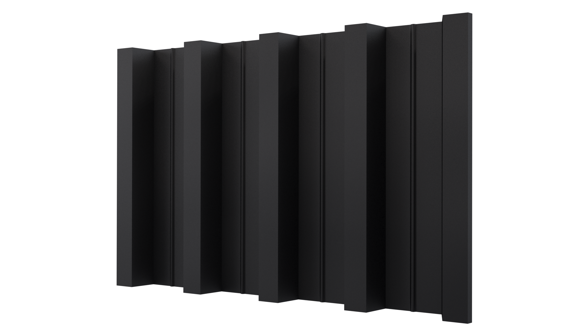 Профнастил Н60 902/845x0,45 мм, 9005 черный янтарь матовый