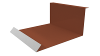 Планка примыкания нижняя 100x200x2000 мм, 8004 медно-коричневый глянцевый