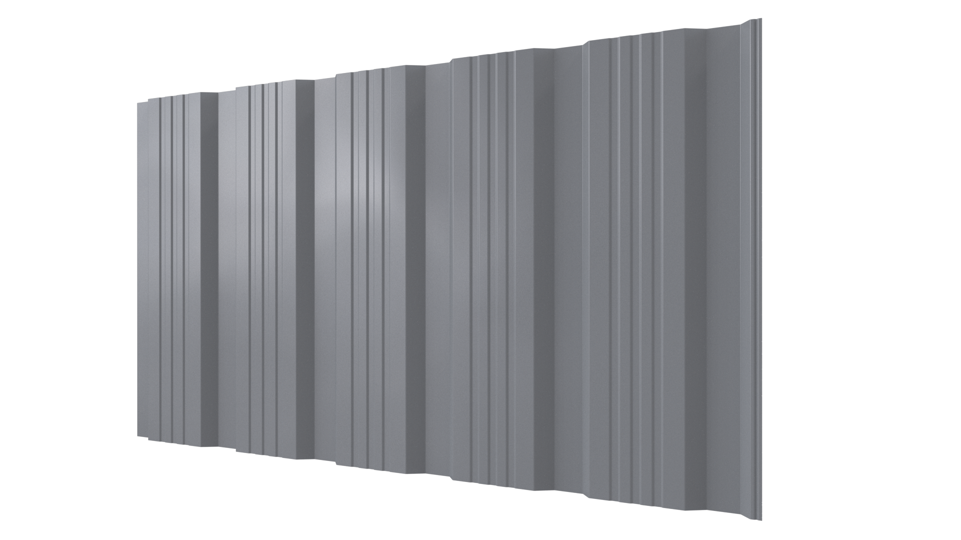 Профнастил К20 1195/1130x0,45 мм, 7040 серое окно глянцевый