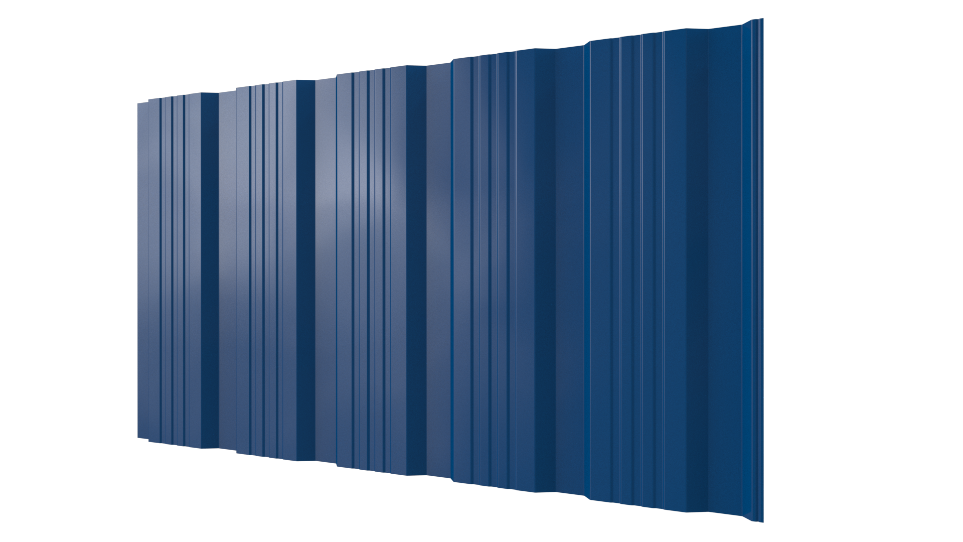 Профнастил К20 1195/1130x0,45 мм, 5005 сигнальный синий глянцевый