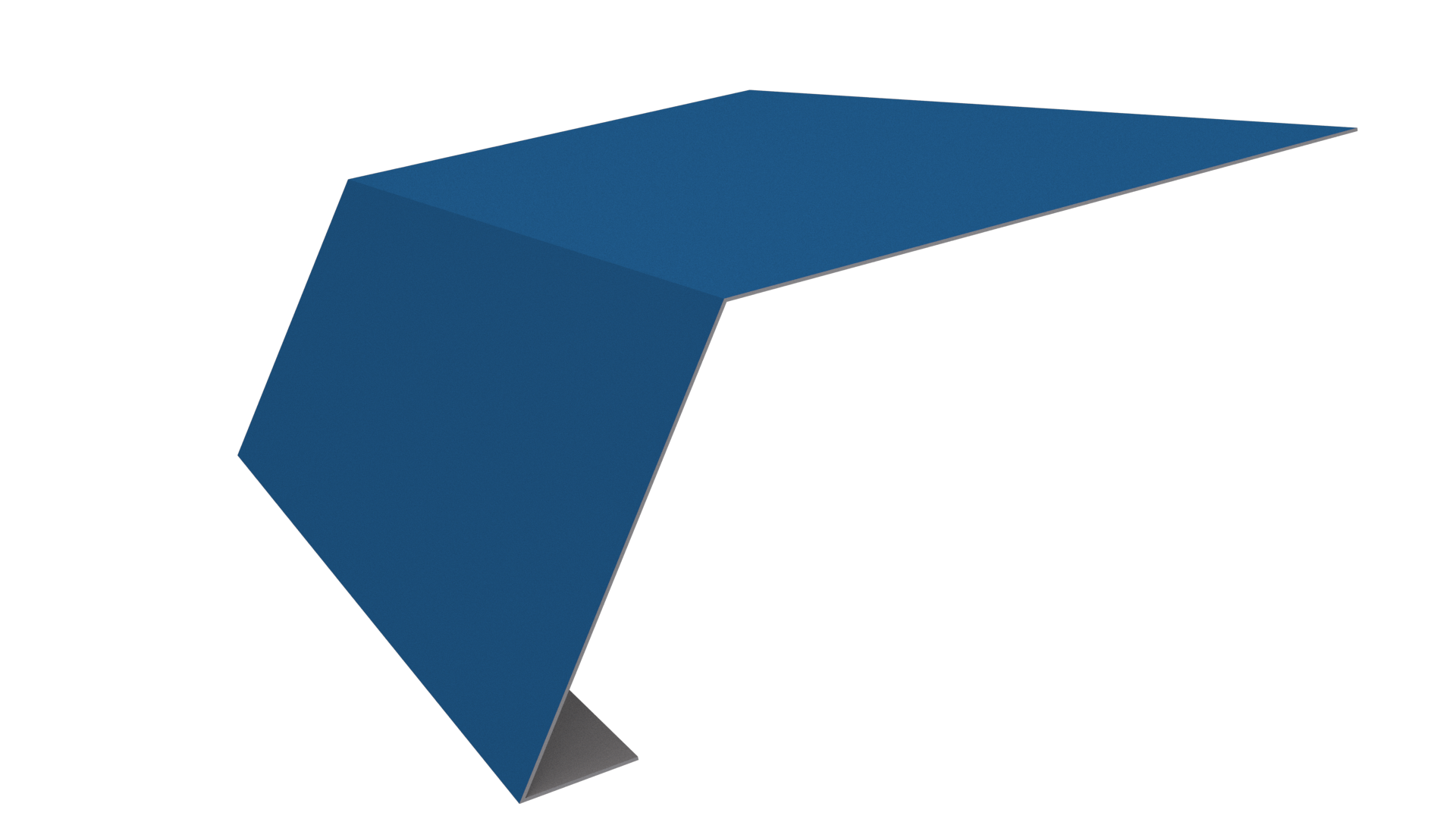 Планка карнизная 100x65x2000 мм, 5015 небесно-синий глянцевый