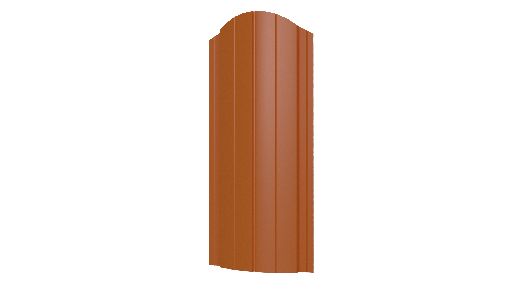 Штакетник Европланка Престиж 131x0,45 мм, 2011 насыщенный оранжевый