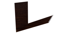 Планка примыкания верхняя к трубе фальц 250x210 мм, Antique wood
