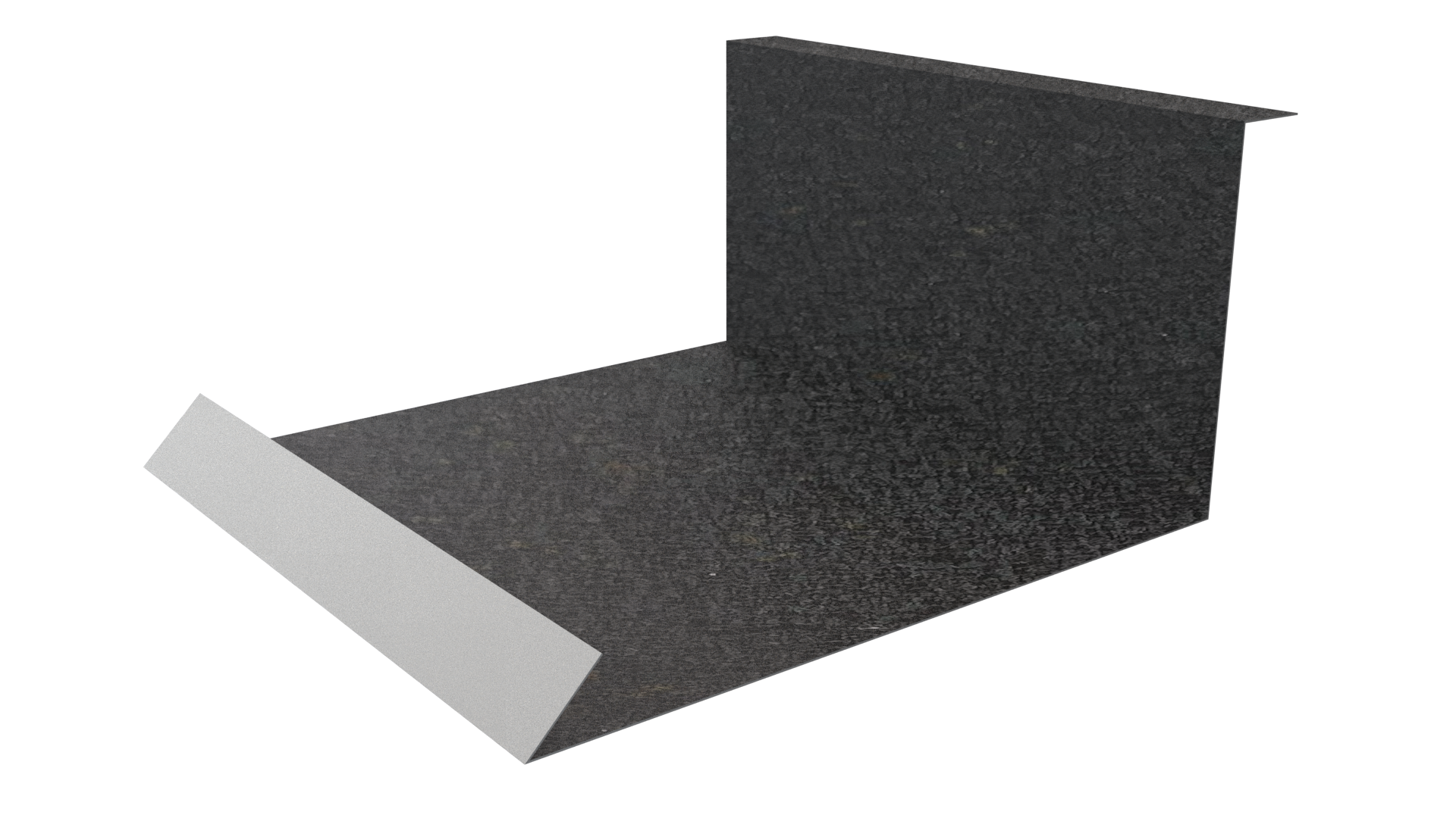 Планка примыкания нижняя 100x200x2000 мм, Картэн тёмный