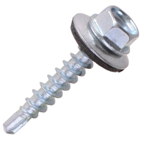 Саморез с прокладкой оцинкованный, 4,8x35 мм