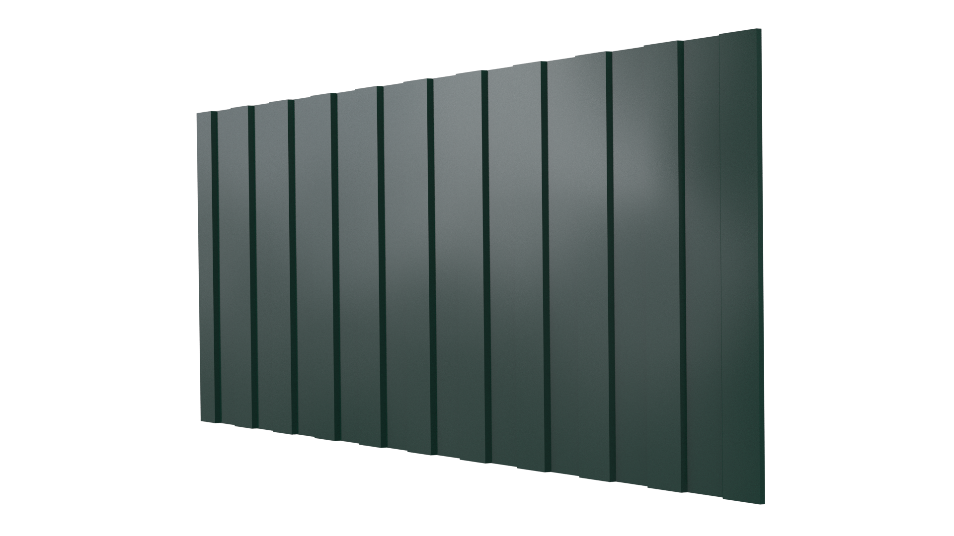 Профнастил С8 1200/1150x0,4 мм, 6005 зеленый мох глянцевый