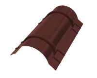 Конёк круглый R110x2000 мм, 3009 оксид красный матовый