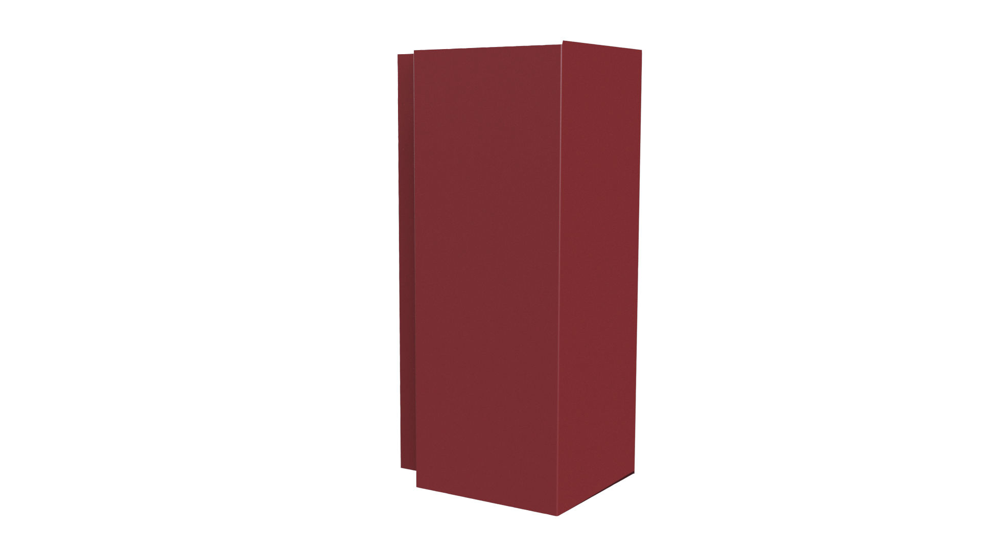 Планка угла наружного сложная 75x75x2000 мм, 3011 коричнево-красный глянцевый
