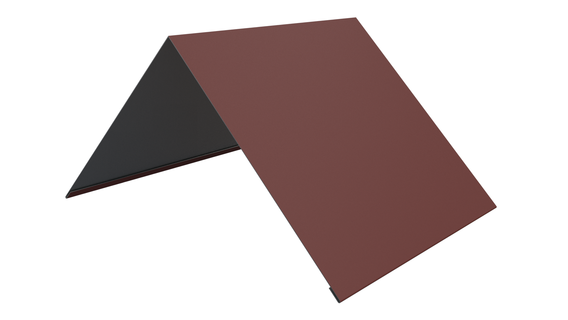 Конёк простой 190x190x2000 мм, 3009 оксид красный матовый