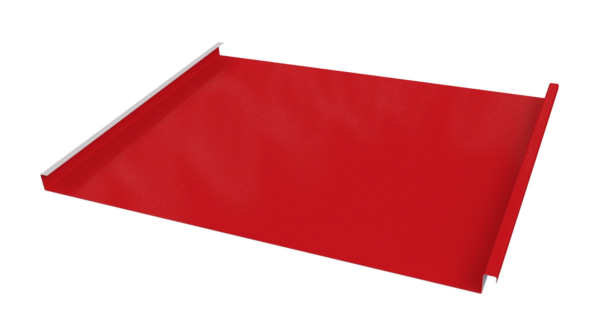 Фальцевая кровля 562/550x0,5 мм, 3020 транспортный красный глянцевый