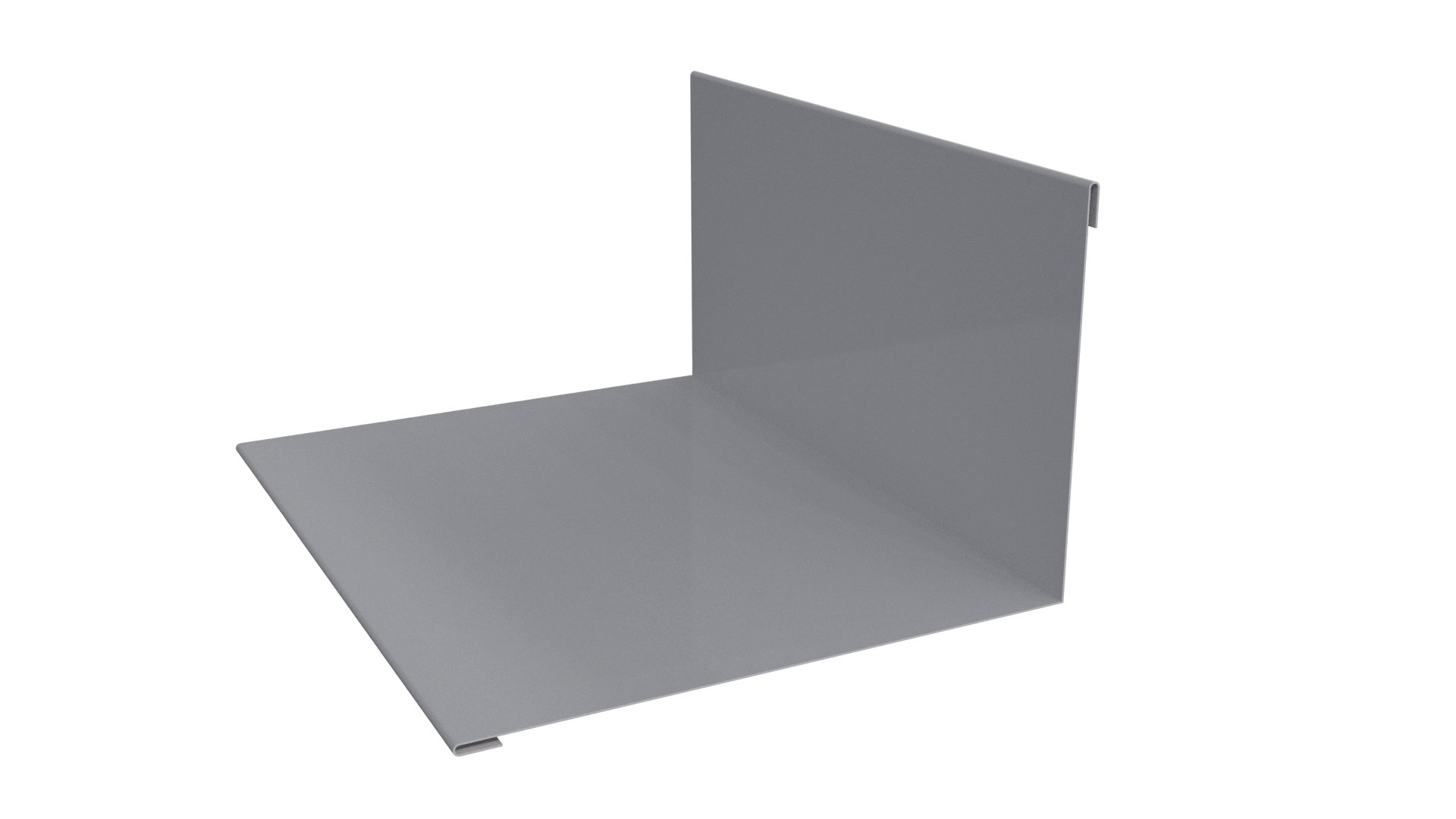 Планка примыкания верхняя 100x150x2000 мм, 7040 серое окно глянцевый
