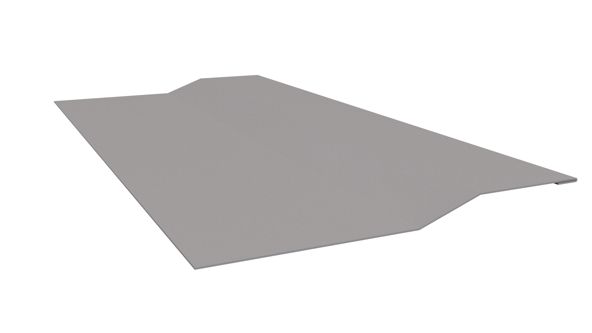 Планка крепёжная фальц 50x17x29 мм, 7047 телегрей 4 глянцевый