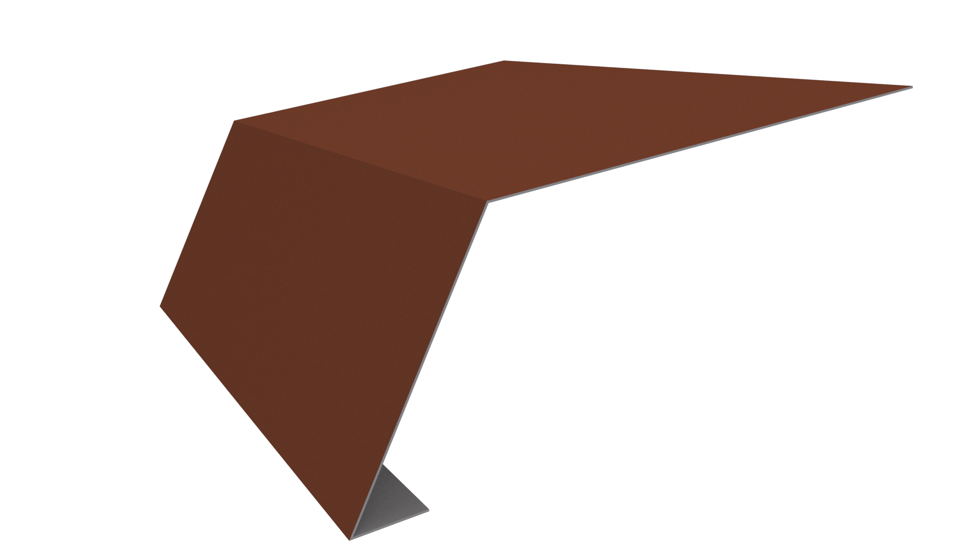 Планка карнизная 100x65x2000 мм, 8004 медно-коричневый глянцевый