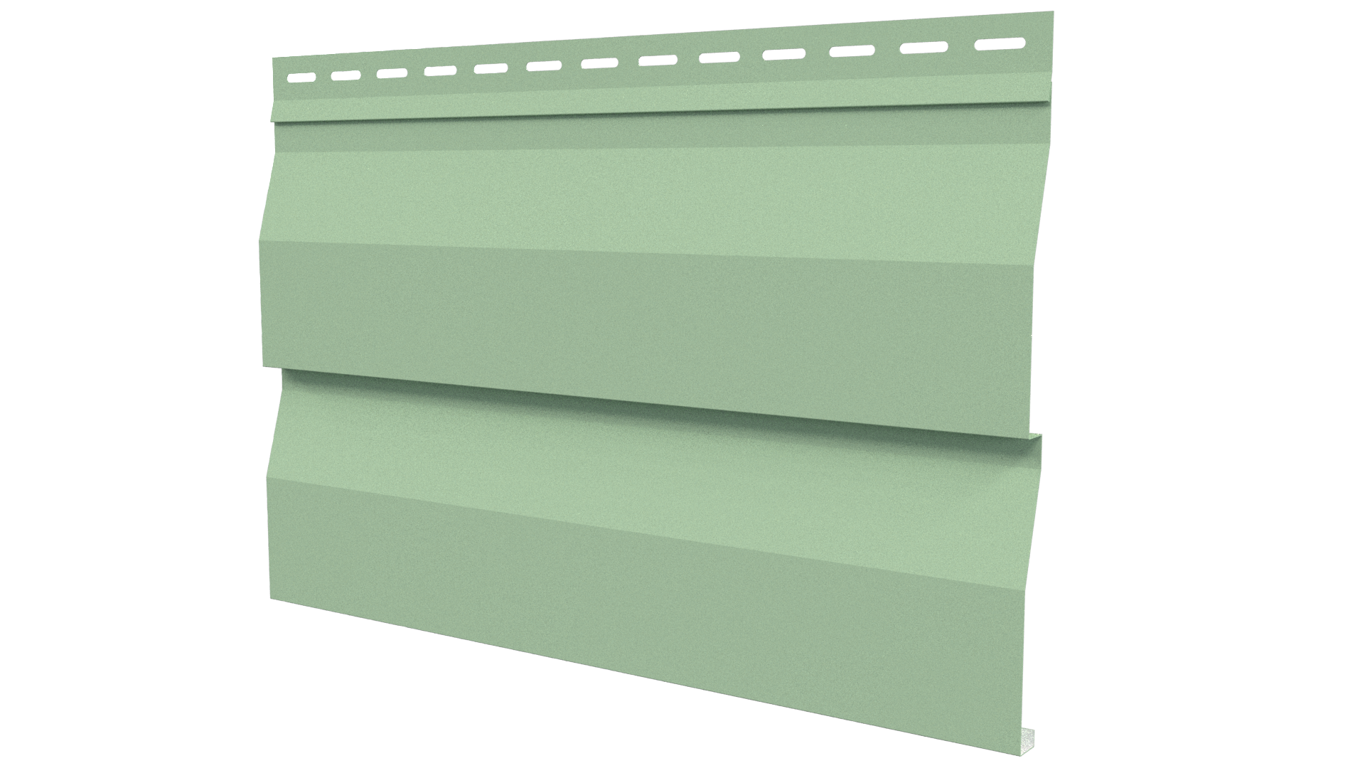 Корабельная доска 267/236x0,45 мм, 6019 бело-зеленый глянцевый