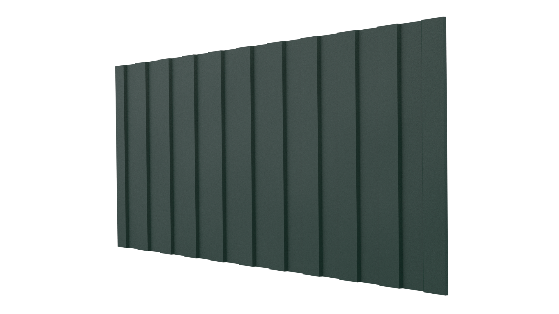 Профнастил С8 1200/1150x0,45 мм, 6005 зеленый мох матовый