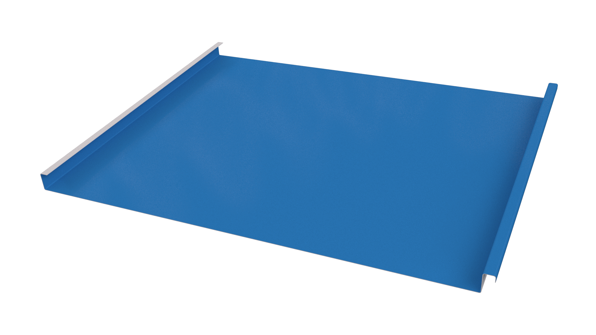 Фальцевая кровля 562/550x0,65 мм, 5015 небесно-синий глянцевый