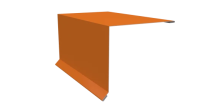Планка торцевая 120x95x2000 мм, 2011 насыщенный оранжевый глянцевый