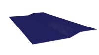 Планка крепёжная фальц 50x17x29 мм, 5002 ультрамариново-синий глянцевый