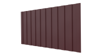 Профнастил С8 1200/1150x0,45 мм, 3005 винно-красный матовый