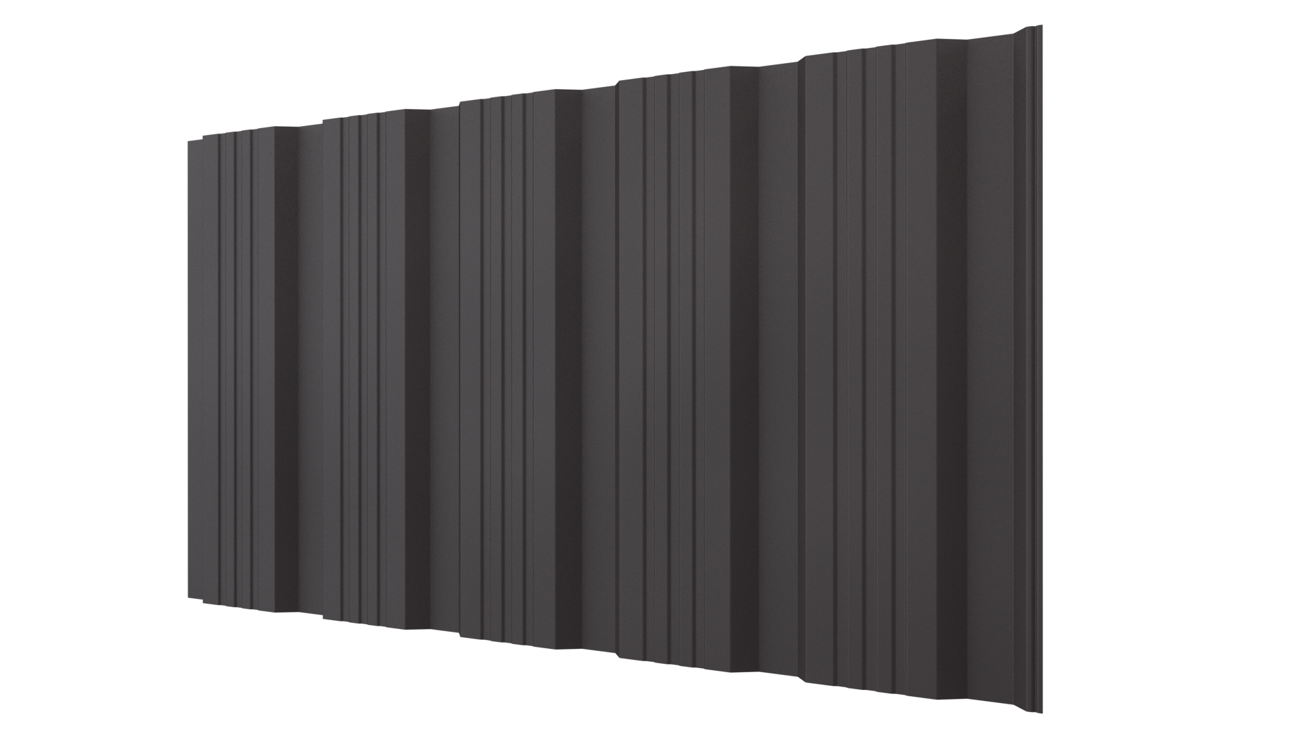 Профнастил К20 1195/1130x0,5 мм, 8019 серо-коричневый матовый