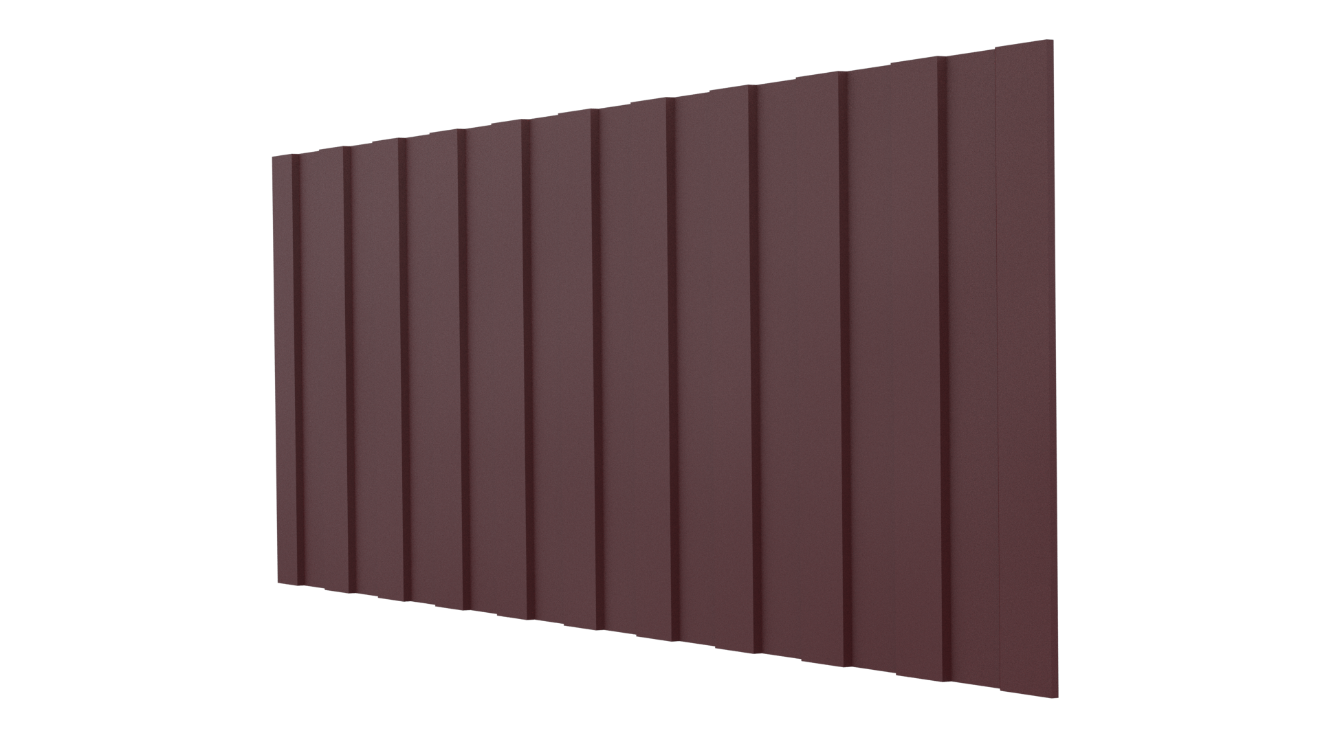 Профнастил С8 1200/1150x0,45 мм, 3005 винно-красный матовый