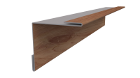 Планка угла внутреннего 30x30x2000 мм, Золотой орех 3D