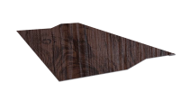 Планка крепёжная фальц 50x17x37 мм, Морёный дуб 3D