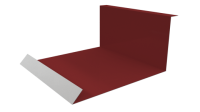 Планка примыкания нижняя 100x200x2000 мм, 3011 коричнево-красный глянцевый
