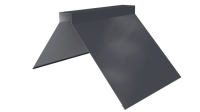 Конек фигурный 190x190x2000 мм, 7024 графитовый серый глянцевый