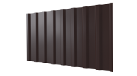 Профнастил С20B 1150/1100x0,5 мм, 8017 шоколадно-коричневый PUR Pruf