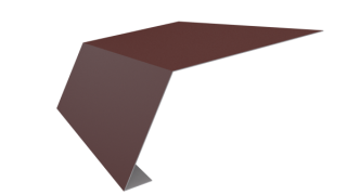 Планка карнизная 100x65x2000 мм, 3009 оксид красный матовый