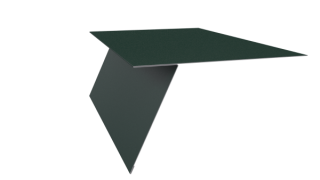 Планка карнизная фальц 130x80 мм, 6005 зеленый мох матовый