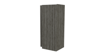 Планка угла наружного сложная Блок-хаус 110x110x2000 мм, Текила