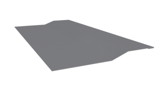 Планка крепёжная фальц 50x17x29 мм, 7040 серое окно глянцевый