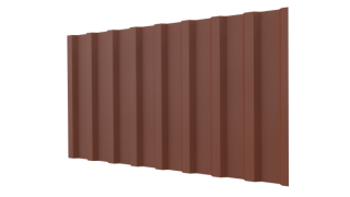 Профнастил С20B 1150/1100x0,5 мм, 8004 медно-коричневый матовый
