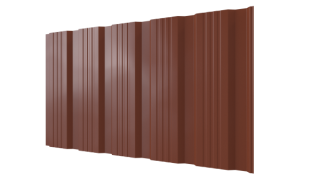 Профнастил К20 1195/1130x0,3 мм, 8004 медно-коричневый глянцевый