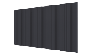 Профнастил К20 1195/1130x0,5 мм, 7024 графитовый серый стальной бархат