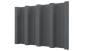 Профнастил Н60 902/845x0,7 мм, цинк