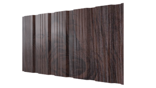 Профнастил К20 1195/1130x0,45 мм, Морёный дуб 3D