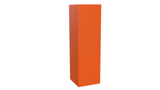 Декоративная накладка угловая 20x60x60x20 мм, 2004 оранжевый глянцевый