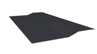Планка крепёжная фальц 50x17x29 мм, 7024 графитовый серый глянцевый