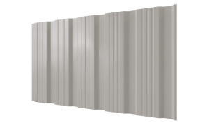 Профнастил К20 1195/1130x0,4 мм эконом, 9002 светло-серый глянцевый