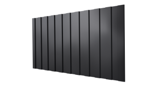Профнастил С8 1200/1150x0,4 мм эконом, 9005 черный янтарь глянцевый