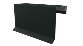 Планка торцевая фальц 65x97 мм, 6009 пихтовый зеленый матовый