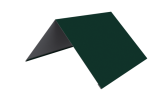 Конёк простой 150x150x2000 мм, 6005 зеленый мох глянцевый
