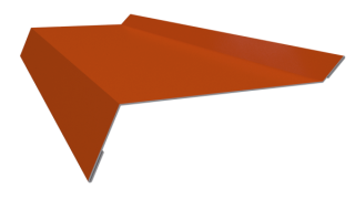 Планка примыкания в штробу 20x60x10 мм, 2004 оранжевый глянцевый