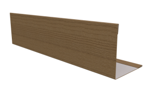 Планка завершающая 10x50x50x10 мм, Орех 3D