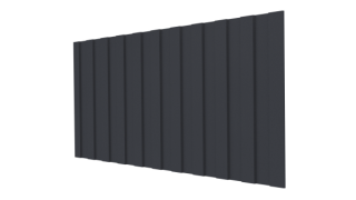 Профнастил С8 1200/1150x0,5 мм, 7024 графитовый серый стальной бархат