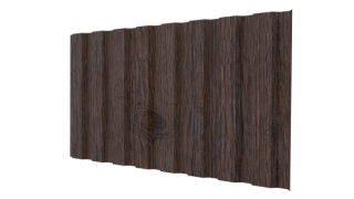 Профнастил С20B 1150/1100x0,45 мм, Морёный дуб 3D